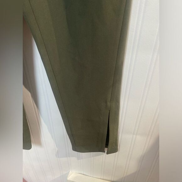Theory Olive Green Pants Sz 4 - Picture 3 of 6